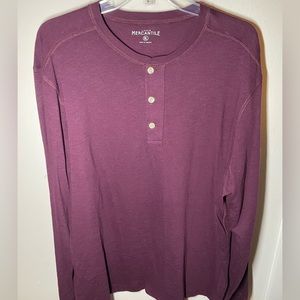 Men’s Jcrew long-sleeve Henley - XL